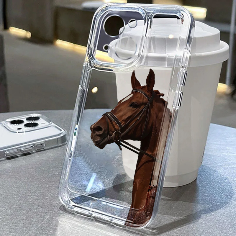 Mini Pc Case - เคสโทรศัพท์ลายม้าสุดน่ารักสำหรับ iPhone 17 Pro Max 12