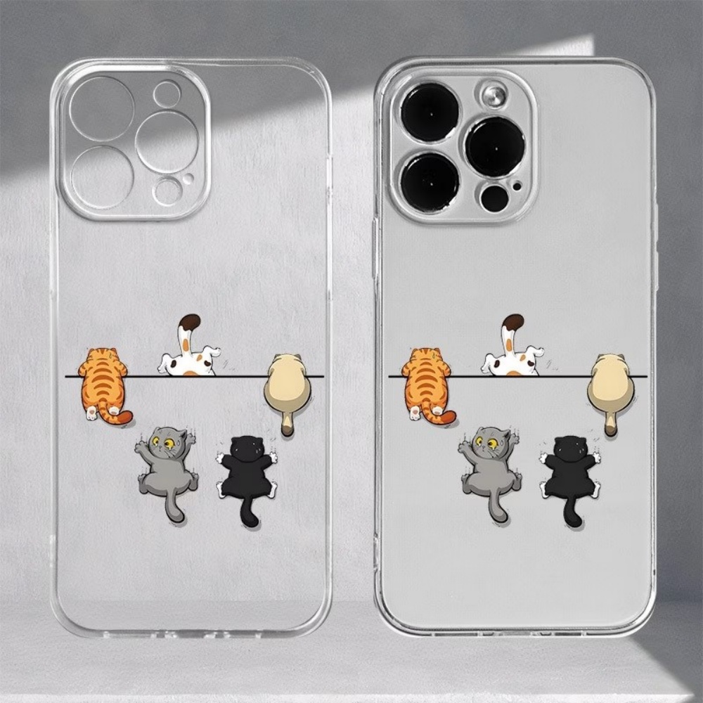 Mini Pc Case - เคสโทรศัพท์ลายแมวน่ารัก 5 แบบ สำหรับ iPhone 11
