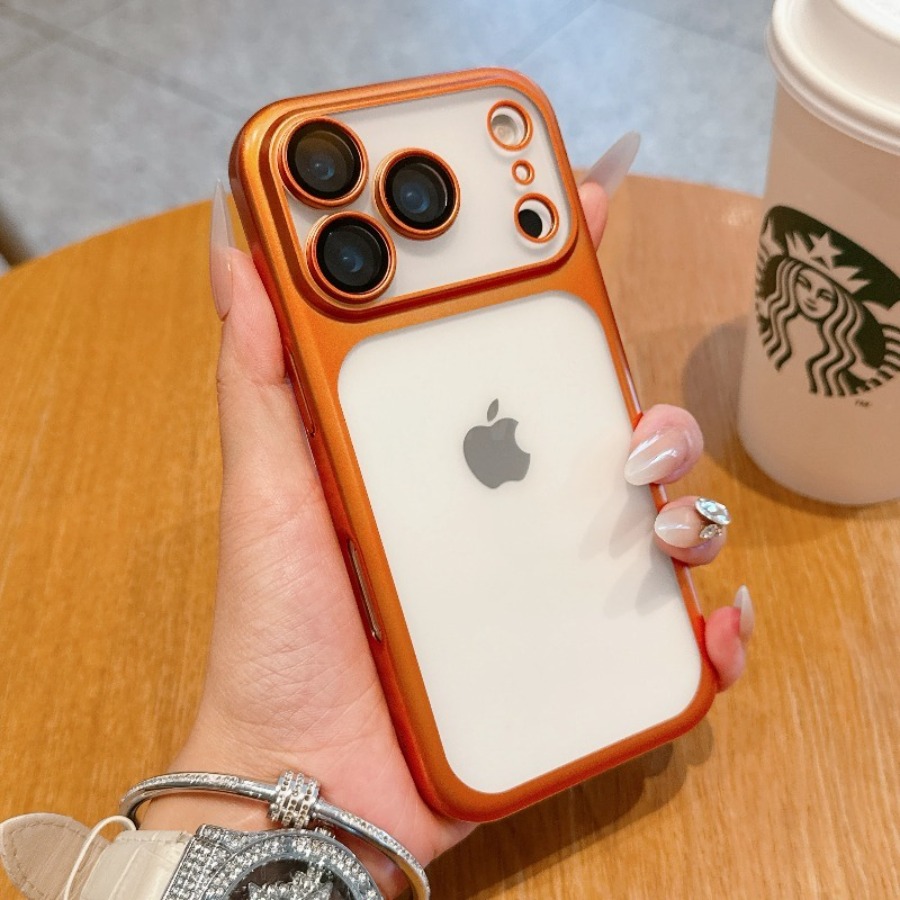 Matte Pc Case - เคสเคลือบด้านหรูหราแบบใสสำหรับ iPhone 17 Pro 16 15