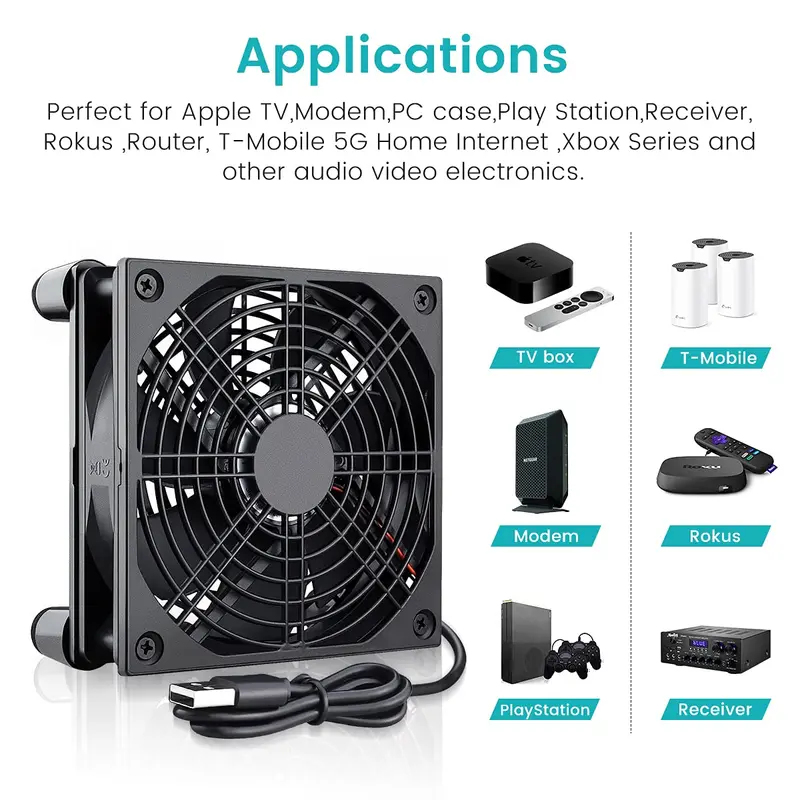 Pc Chassis - พัดลมเคสคอมพิวเตอร์พีซี 120 มม. 5V ใช้พลังงานจาก USB