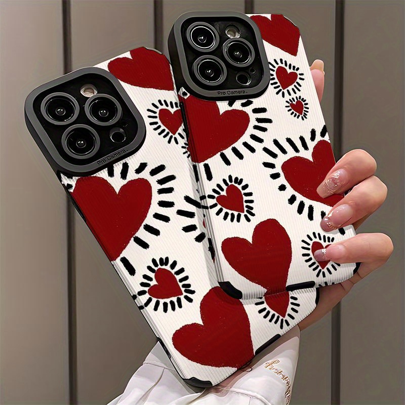 เคสโทรศัพท์ลายตกแต่งสีแดงและสี - Computer Case บทวิจารณ์และราคา