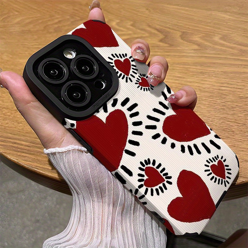 เคสโทรศัพท์ลายตกแต่งสีแดงและสี - Computer Case บทวิจารณ์และราคา