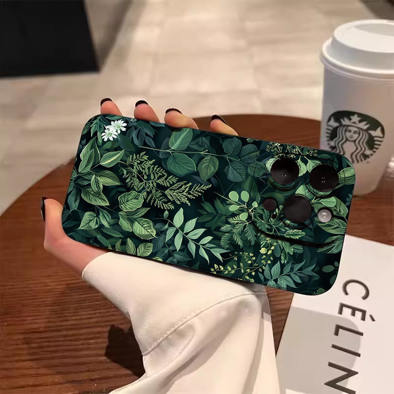เคสโทรศัพท์ลายใบปาล์มและดอกไม้ - Computer Case บทวิจารณ์และราคา