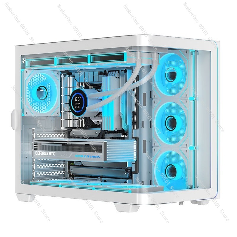 เคสคอมพิวเตอร์ตั้งโต๊ะกระจกโค้ - Pc Chassis บทวิจารณ์และราคา