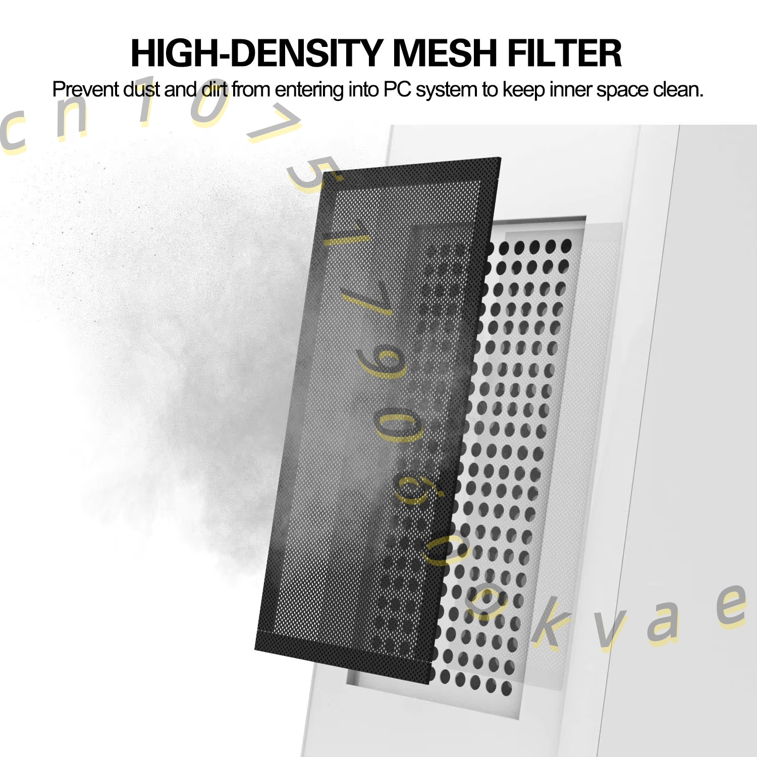 แผ่นกรองฝุ่นแบบตาข่ายแม่เหล็ก  - Dust Filter Pc บทวิจารณ์และราคา